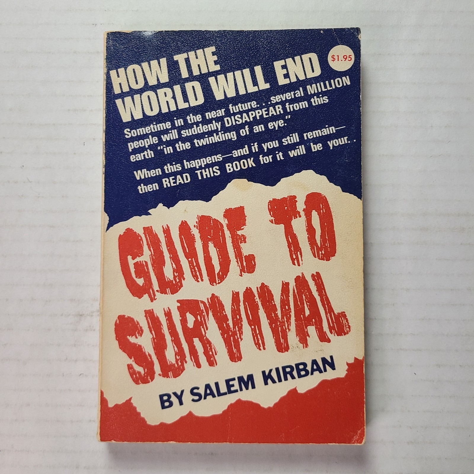 How The World Will End Guide To Survival 1968 PB Salem Kirban Bible Rapture Hell