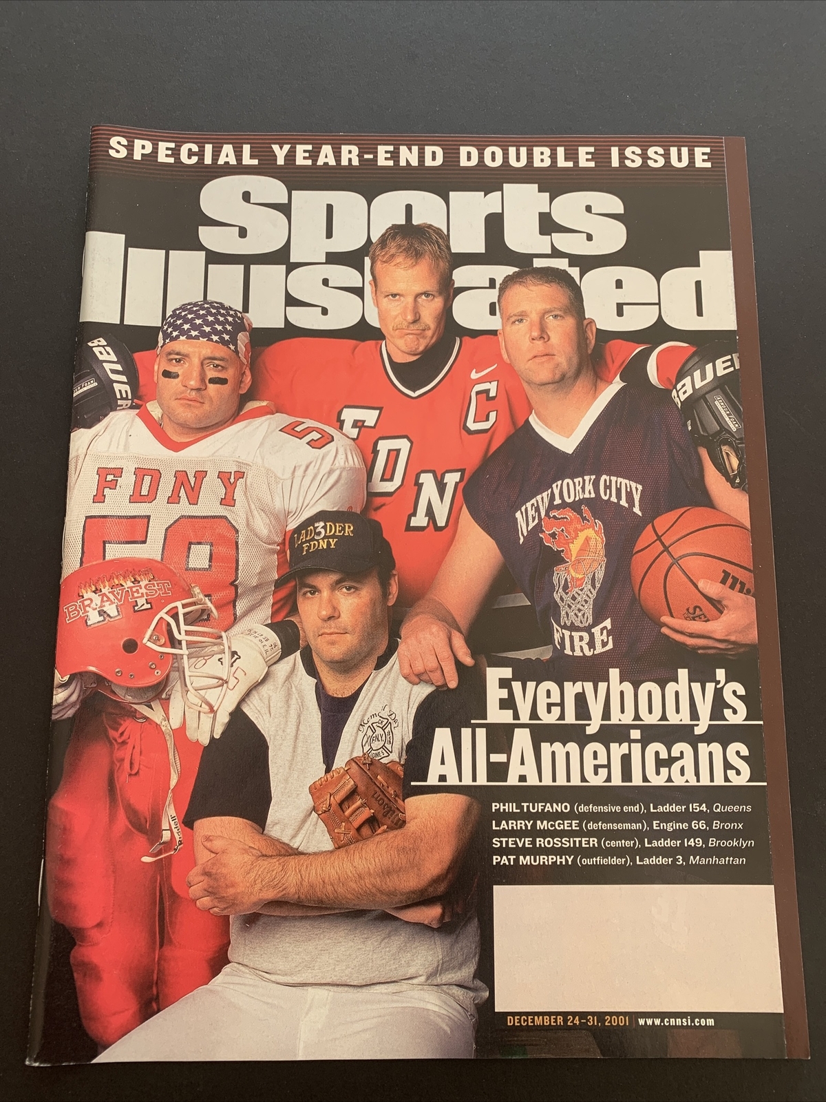 Sports Illustrated December 31 2001 FDNY Sports Heroes Everybody’s All Americans