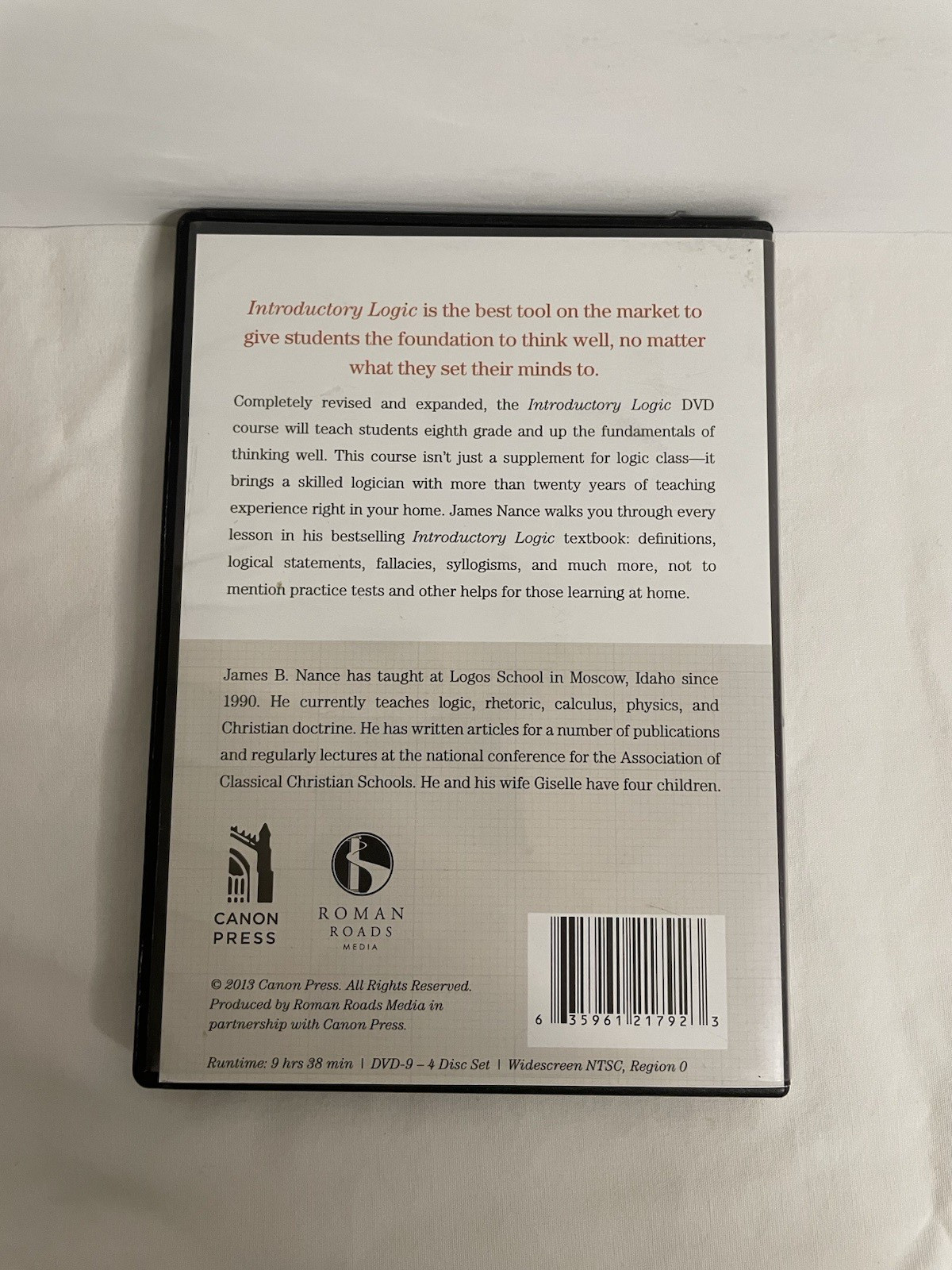 Introductory Logic Thinking Well Teacher Edition + DVD + Test And Quiz Packet 5e