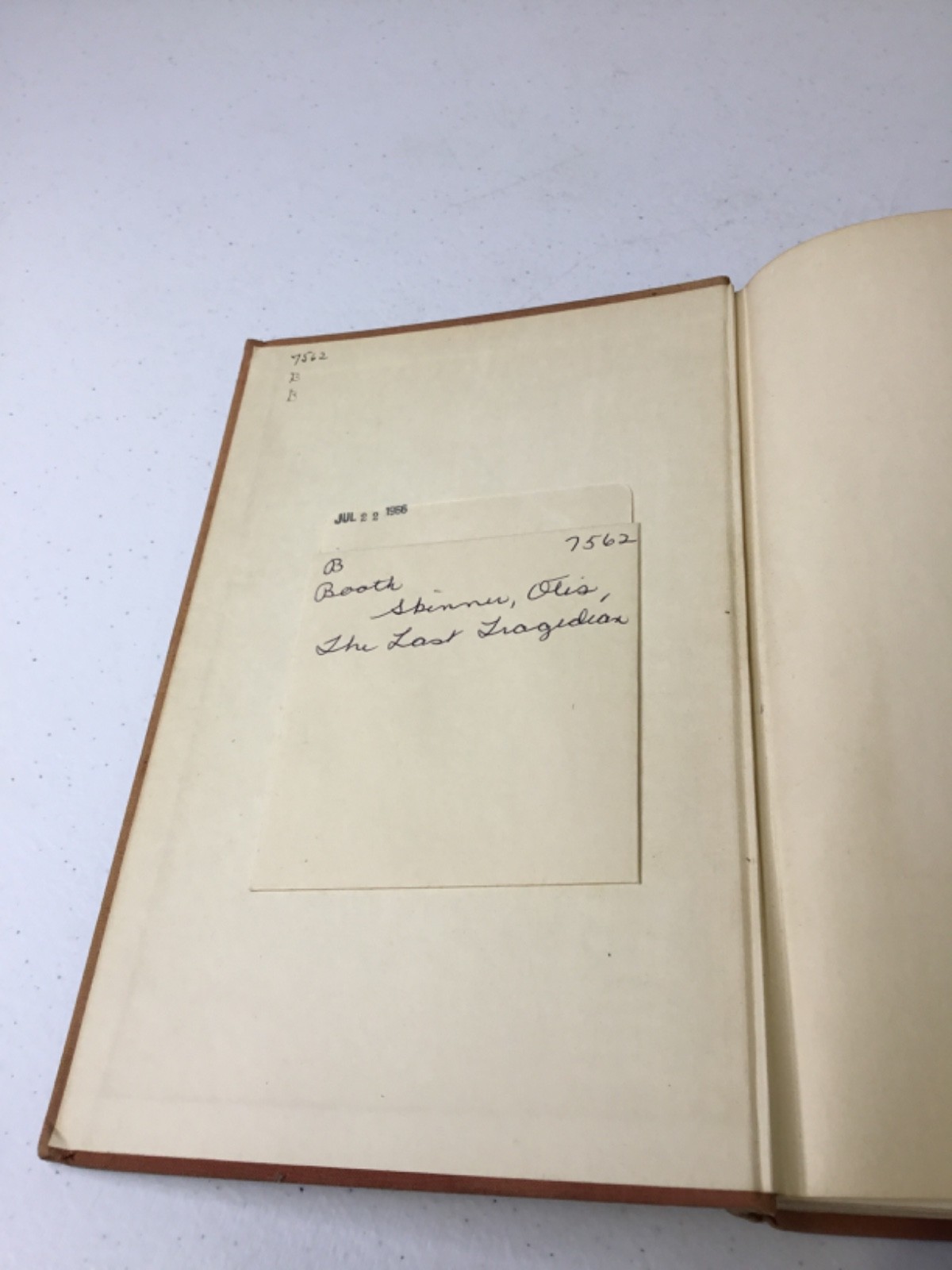 The Last Tragedian. Skinner. 1939 HC, Illustrated, X-Library