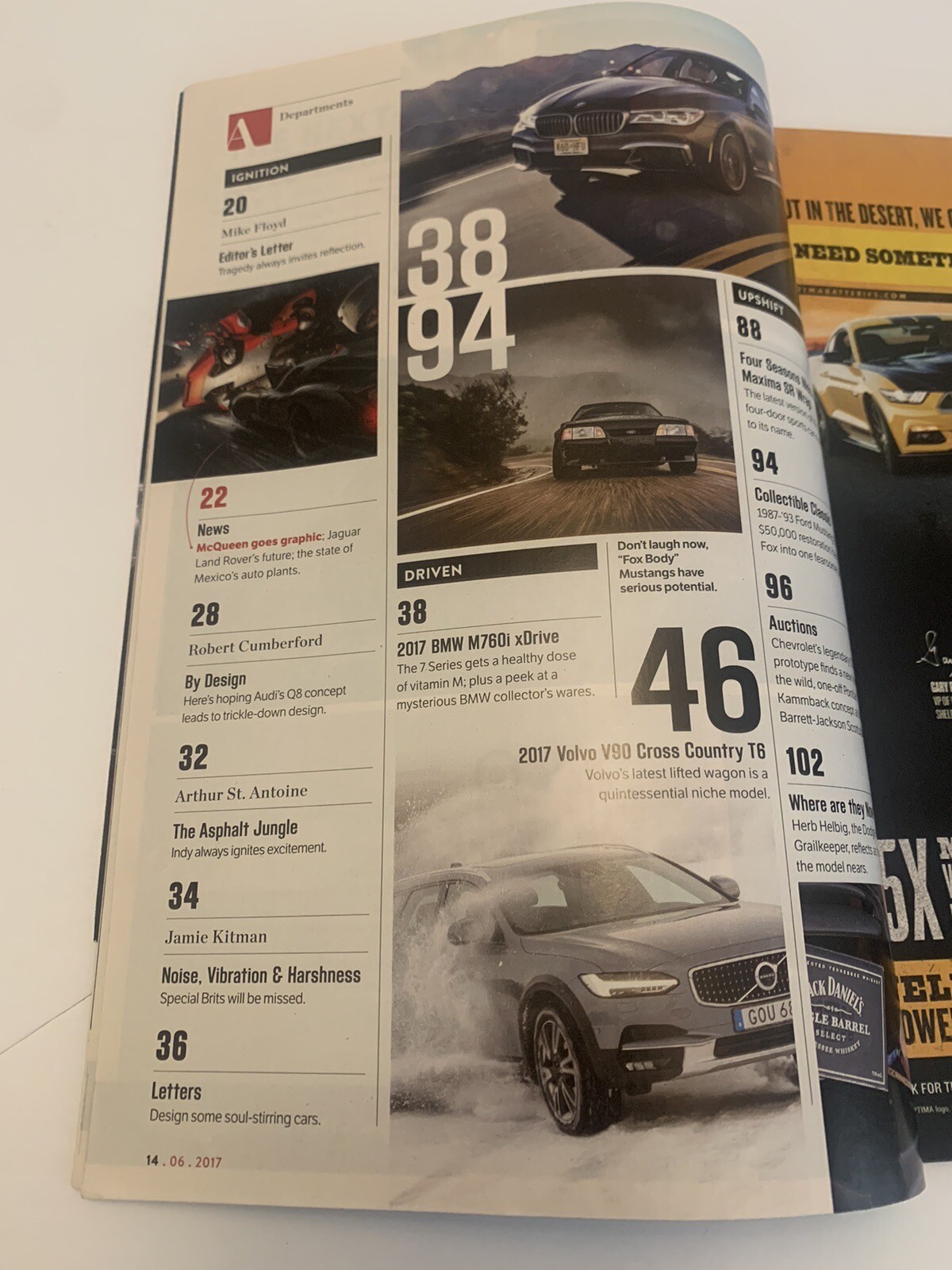 Automobile Magazine June 2017 Ripped Cover 102 Pages BMW Vision Board Scrapbook