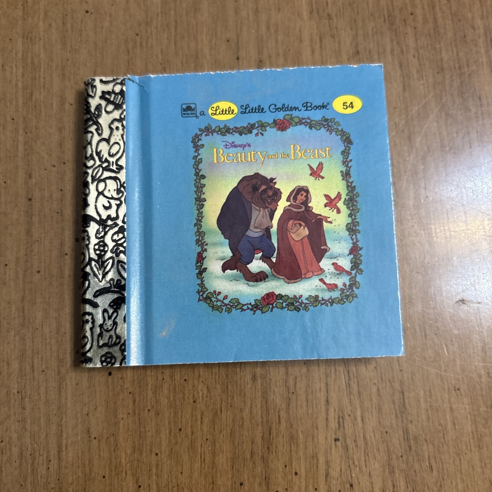 New Miniature Beauty And The Beast Walt Disney Little Golden Book #54