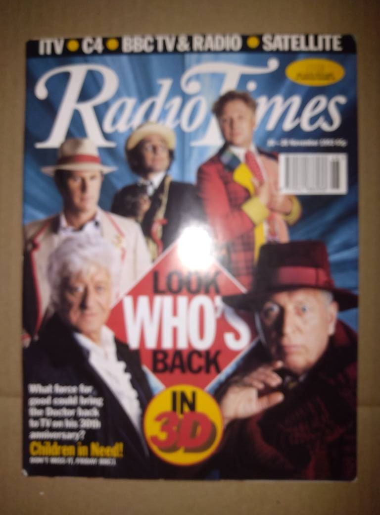RARE Back Issue – RADIO TIMES MAGAZINE – Doctor Who – November 1993 – U.S Seller