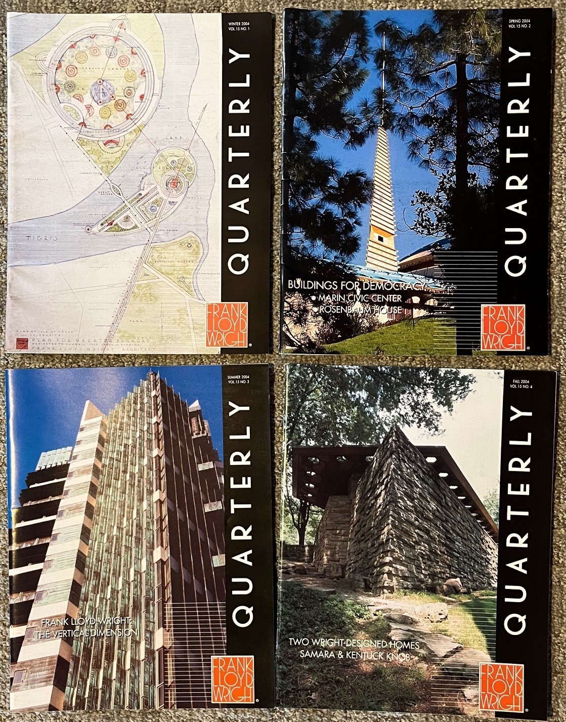 Frank Lloyd Wright Quarterly 2004-2012, Full Years, your choice