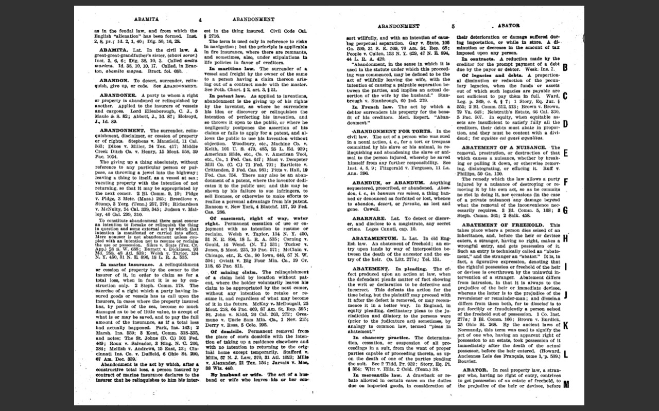 BLACK&rsquo;S LAW DICTIONARY, 1st Edition 1891 and 2nd Edition 1910 Law Book on CD-ROM