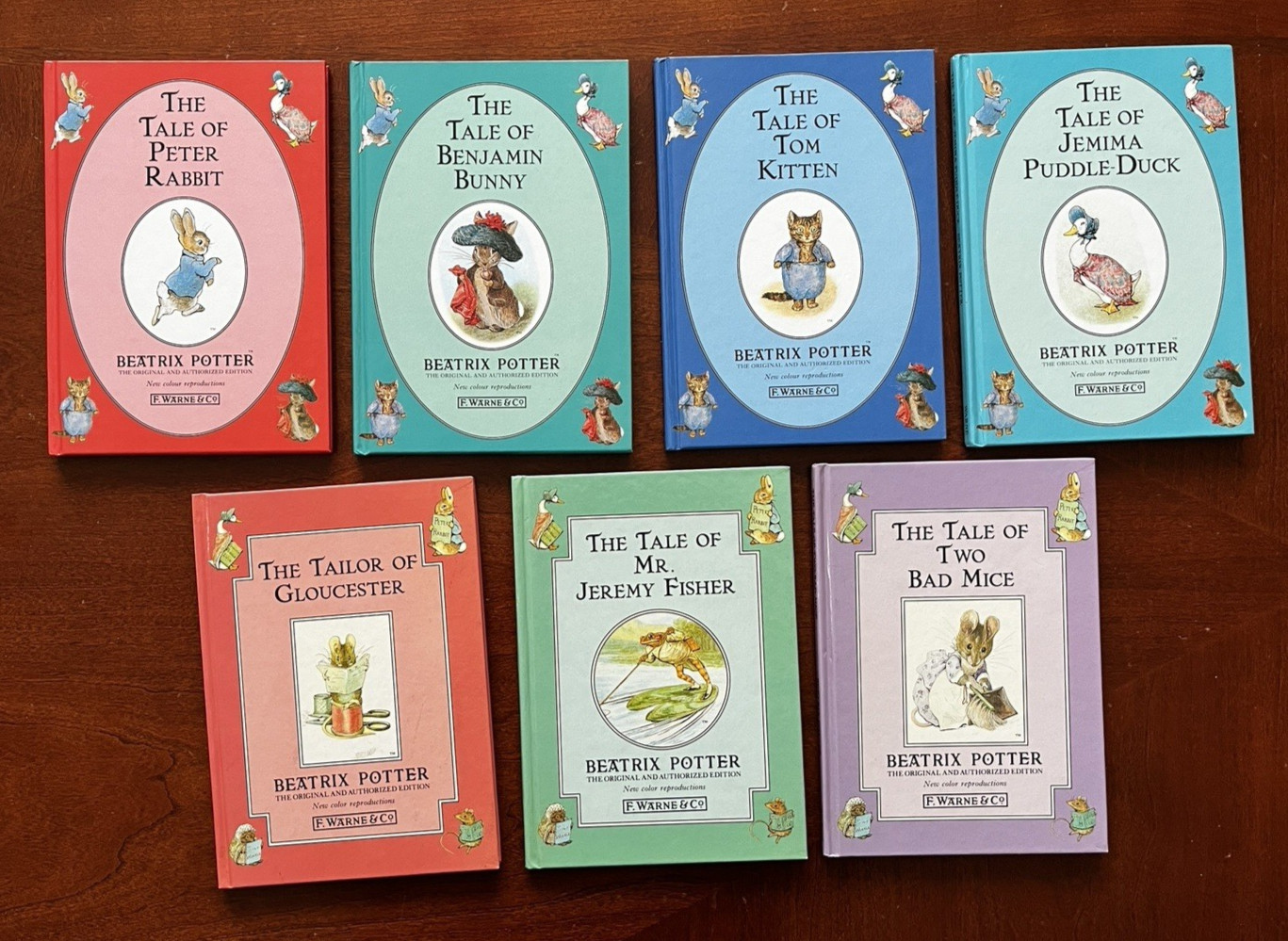 Lot of 7 Peter Rabbit Books by Beatrix Potter Hardcover – Frederick Warne
