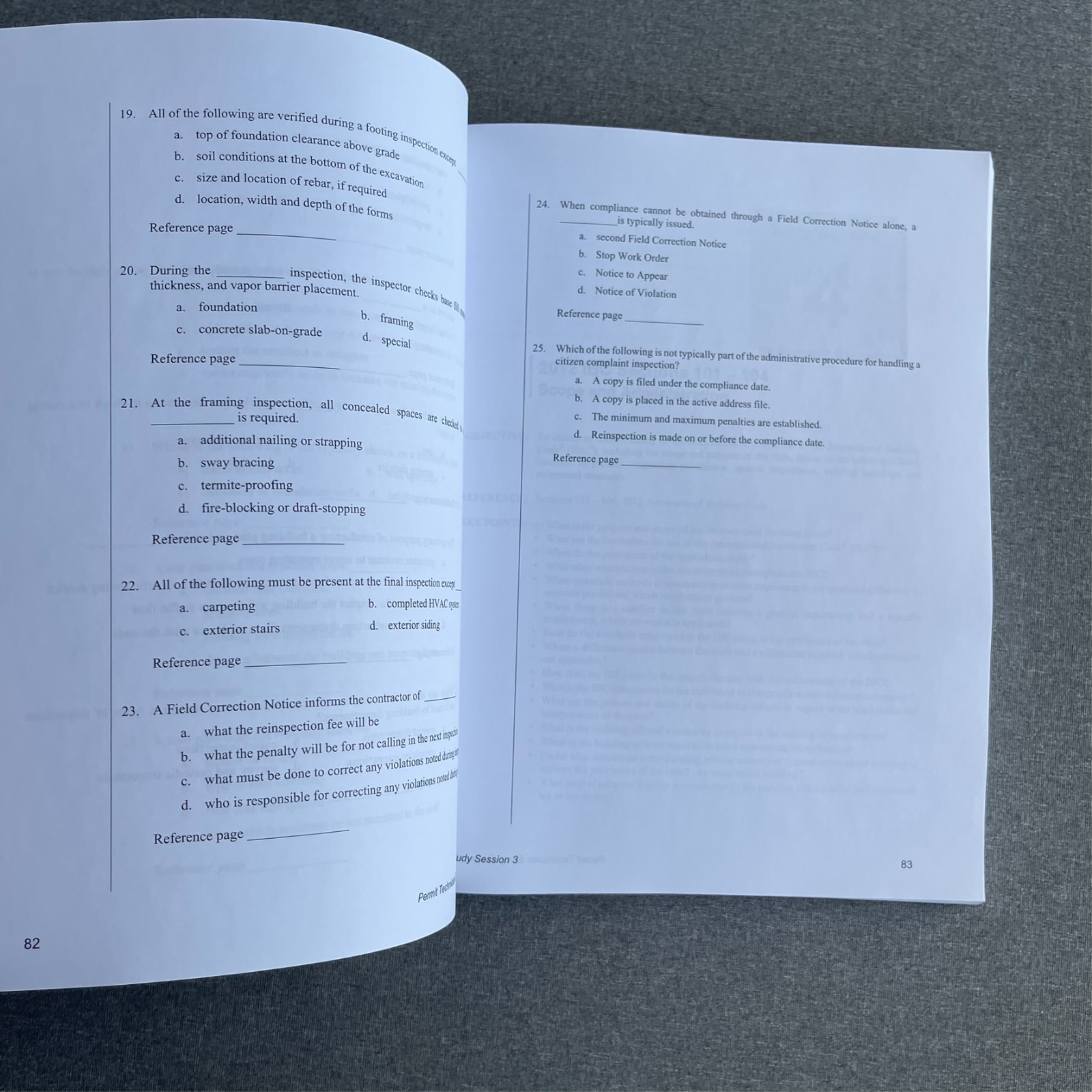 2012 Permit Techician Study Companion by ICC and Study Sessions Paperback