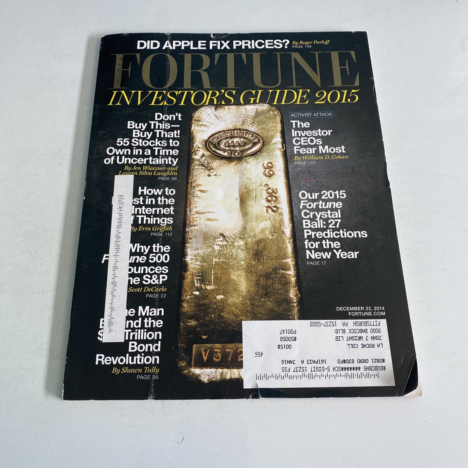 2014 December 22 Fortune Magazine 55 Stocks To Own In Uncertanity Time (CP434)