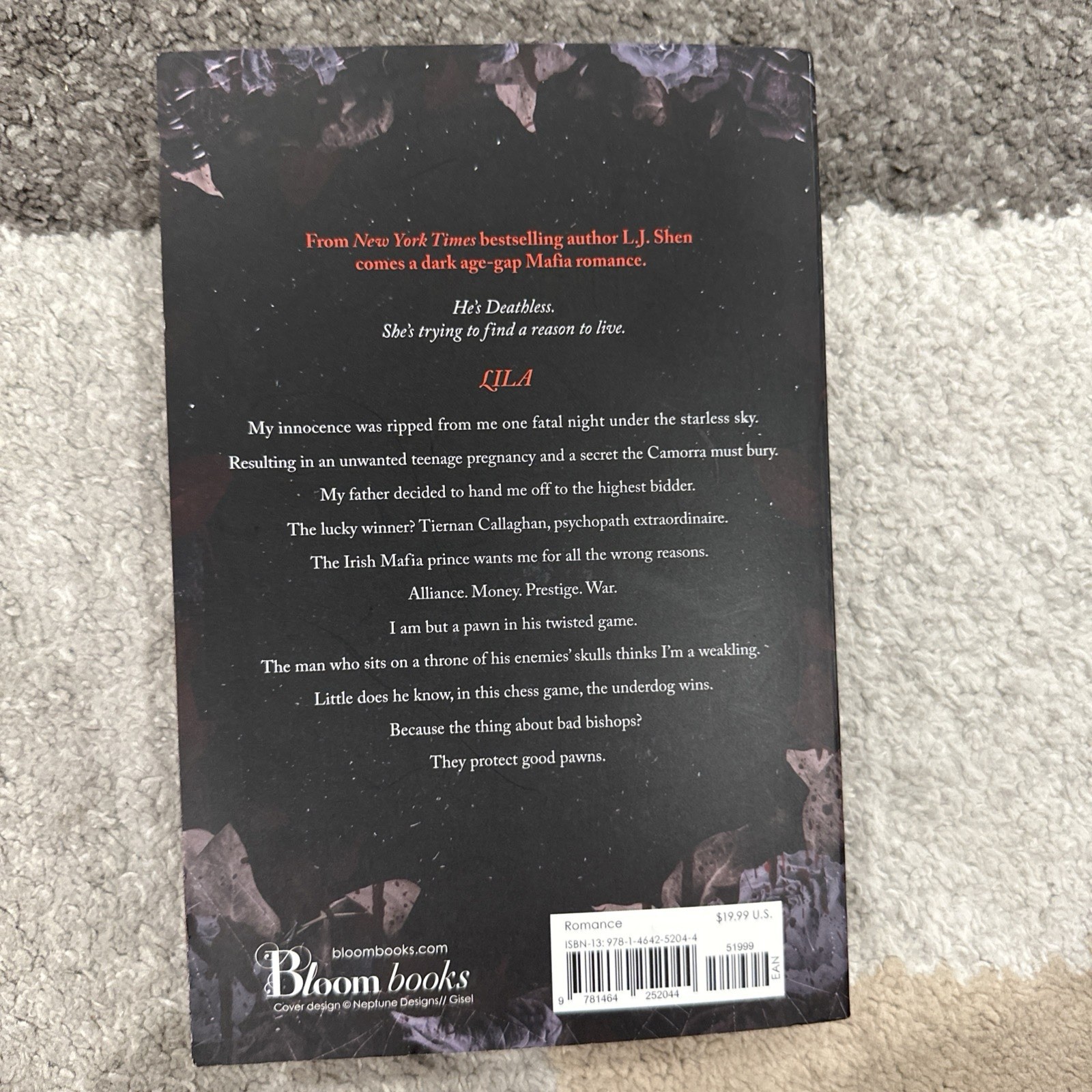 Bad Bishop Deluxe Edition L.J. Shen Paperback Sprayed Edges Society of Villains