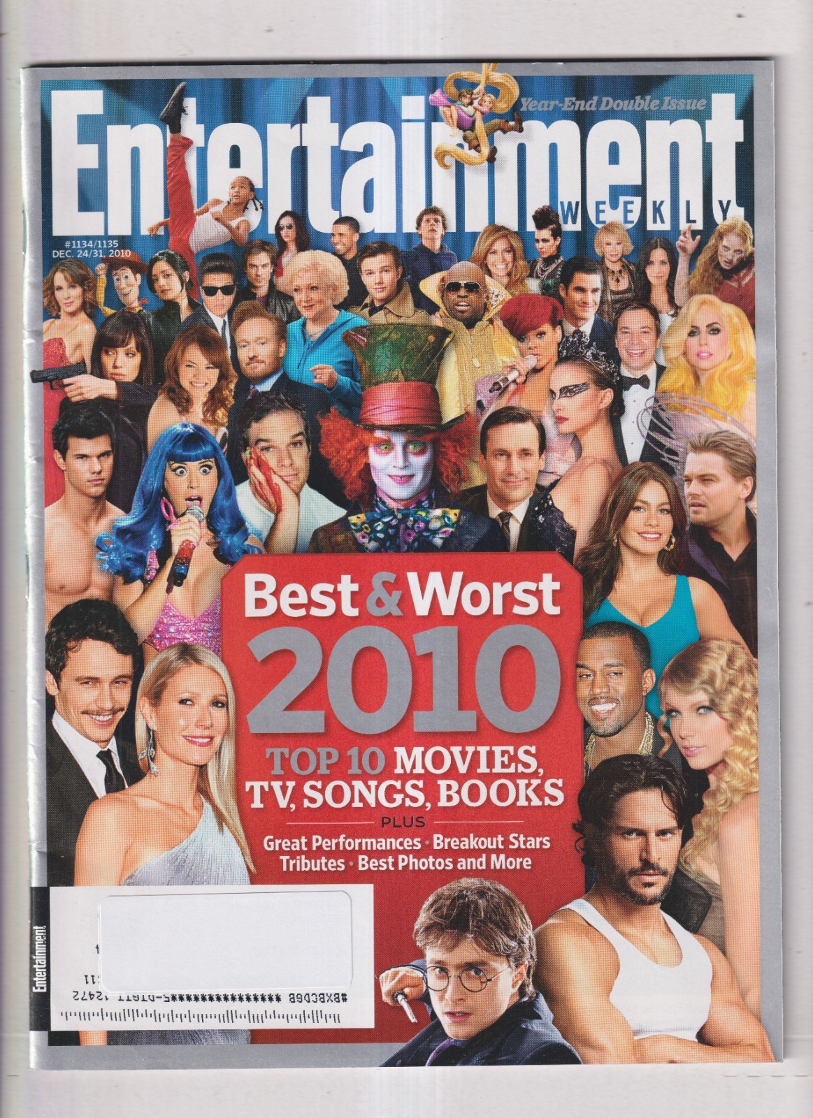 Entertainment Weekly December 24-31, 2010 Best and Worst of 2010, Top 10 Movies