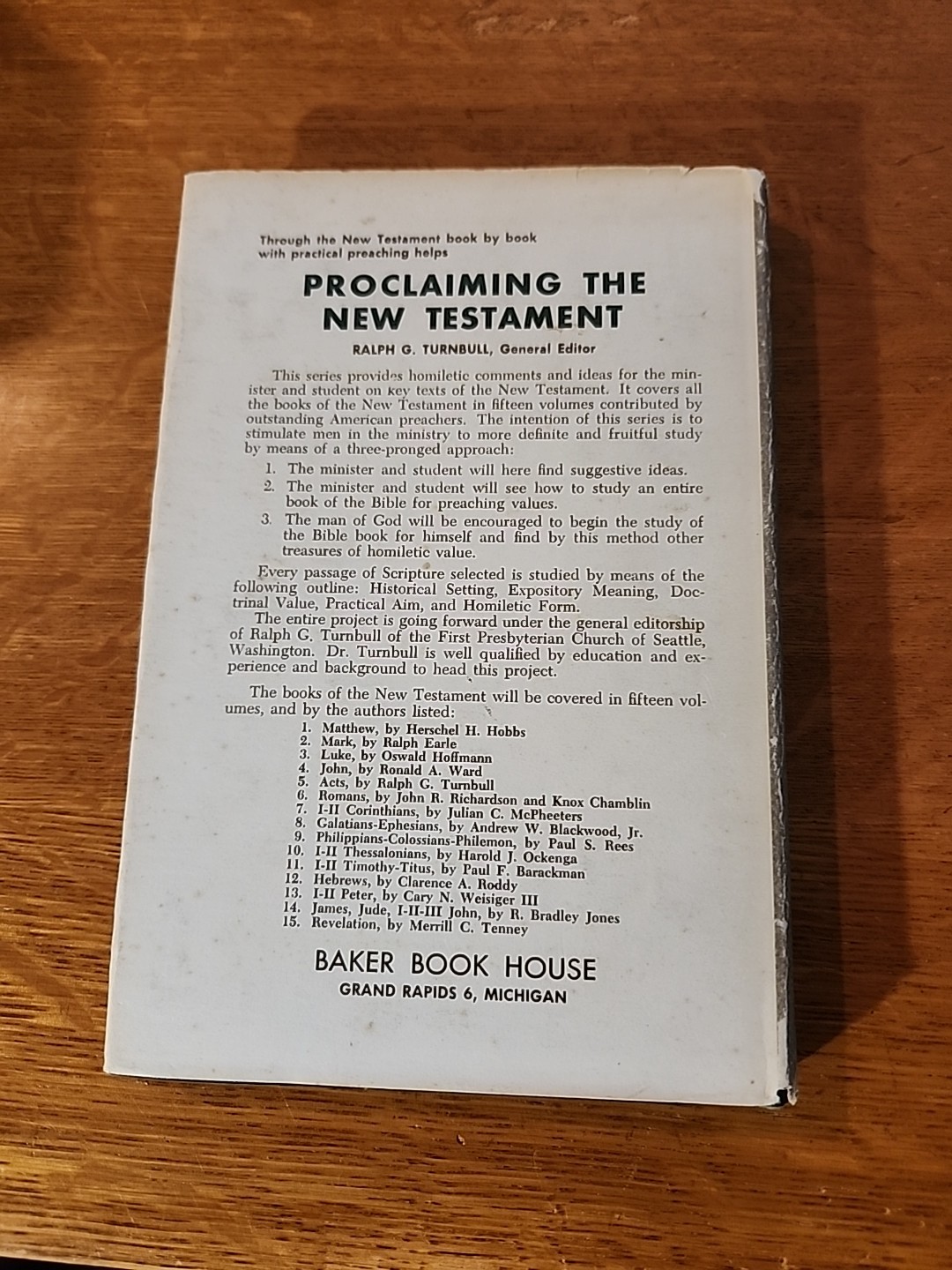 Volume IV Proclaiming the New Testament (1964, HC/DJ)