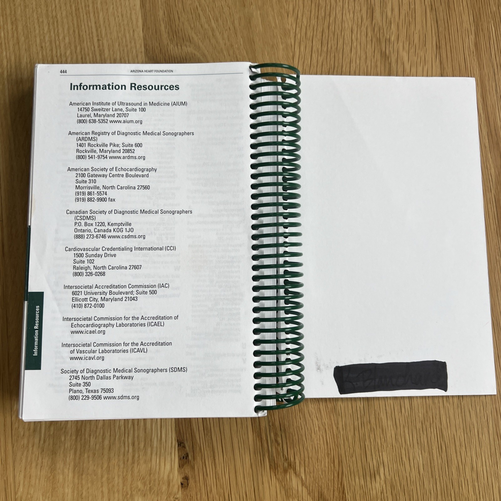Echocardiographer&rsquo;s Pocket Reference by Terry Reynolds 4th Edition