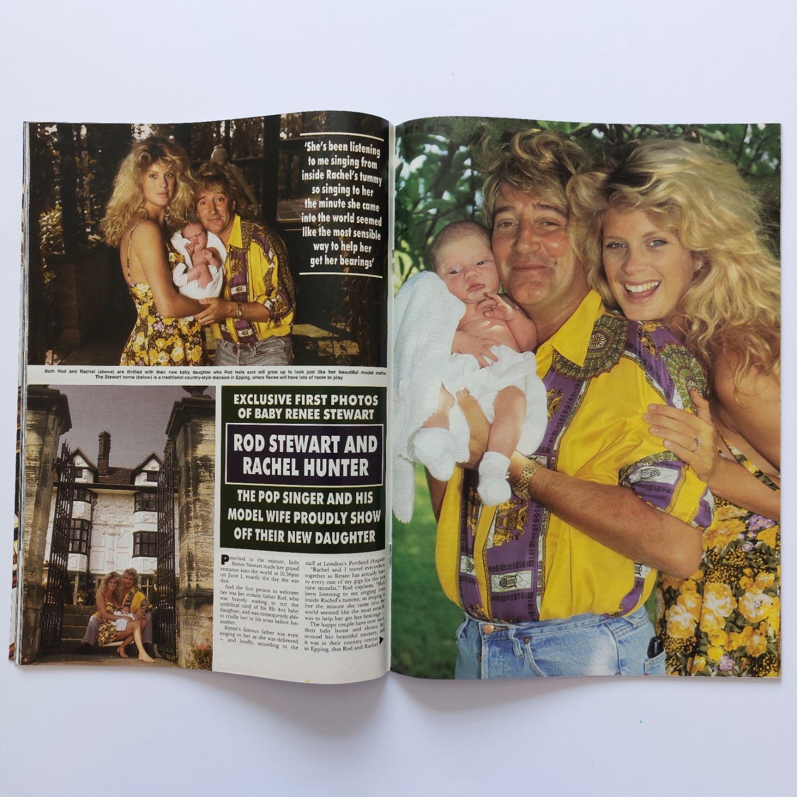 4 x Hello Magazine Bundle – Issues 208/237/265/323 Rod Stewart & Rachel Hunter
