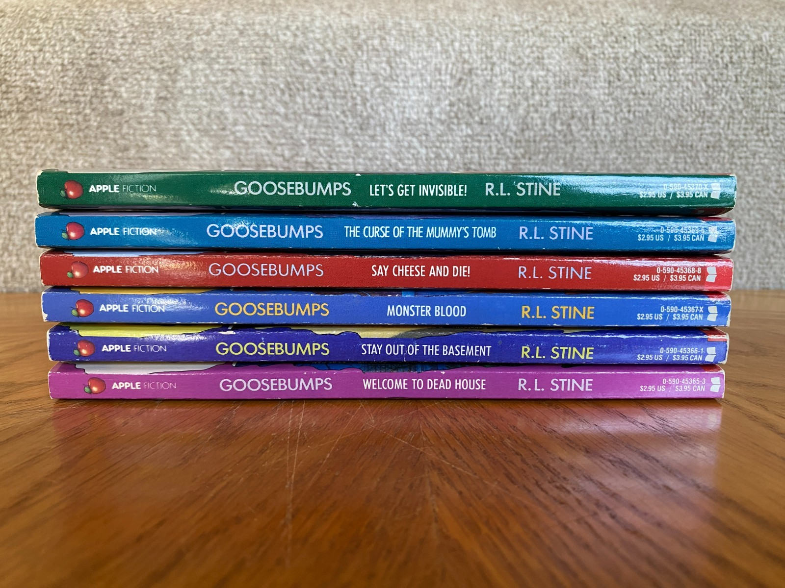 Like New Lot of 6 Unnumbered 3rd prints Goosebumps #1, 2, 3, 4, 5, 6 ~ RL Stine