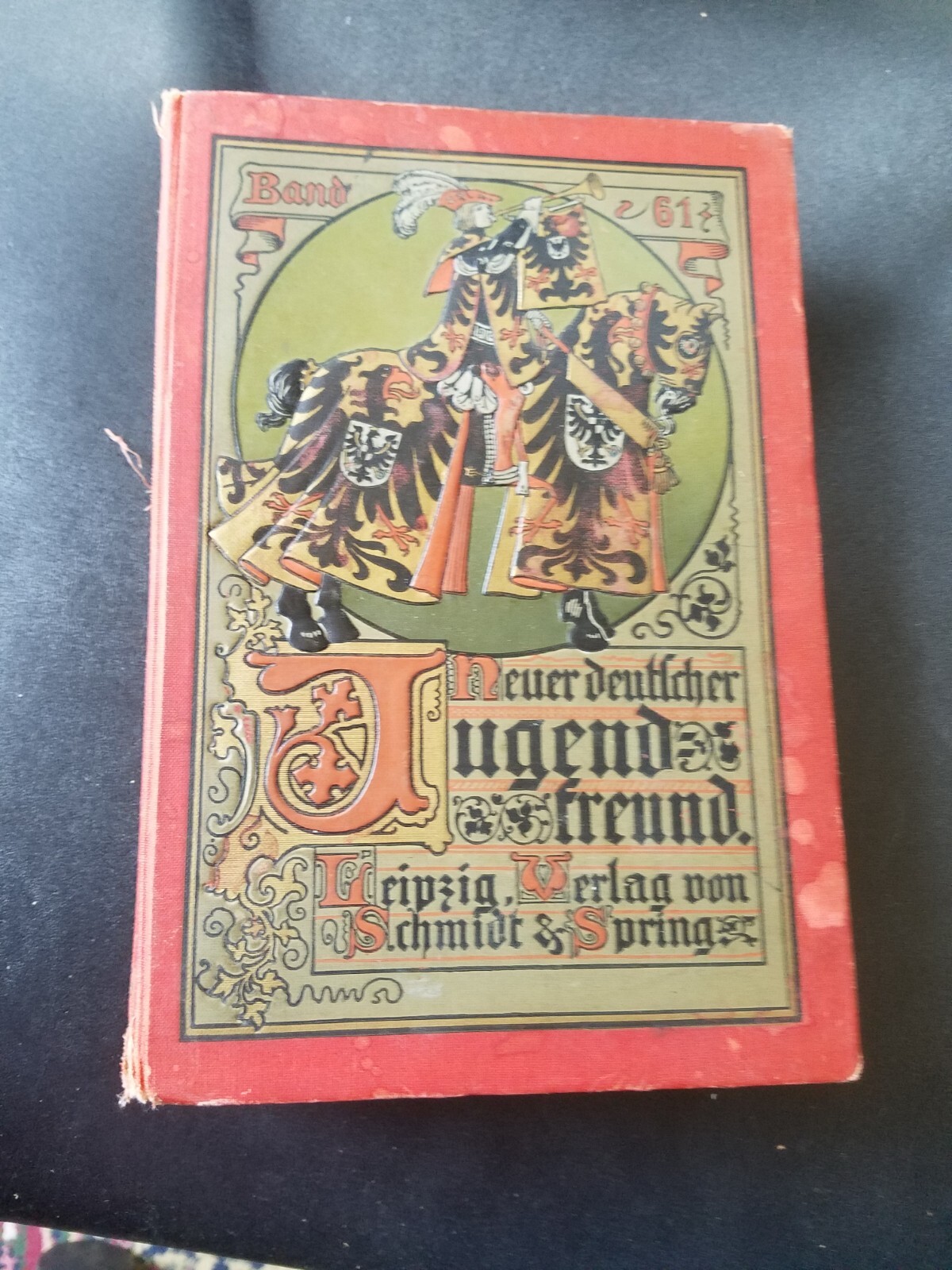 Franz Hoffmann German Youth Friend Verlag Schmidt Spring Stuttgart Illustrations