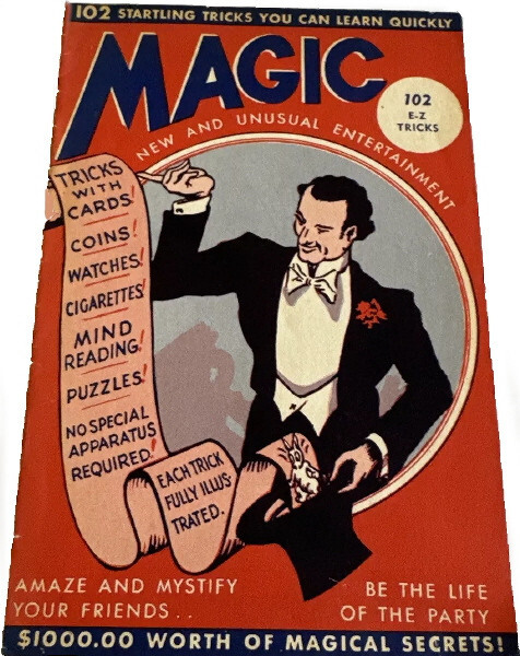 « VINTAGE » ROBBINS 1944 BOOK 102 E-Z TRICKS – SIZE 6 x 9 INCH – 20 PAGES