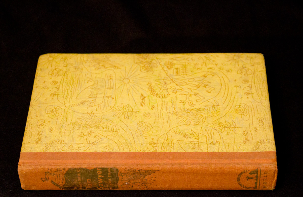 Vintage 1946 The Adventures of Tom Sawyer Mark Twain Rainbow Classics Hardcover