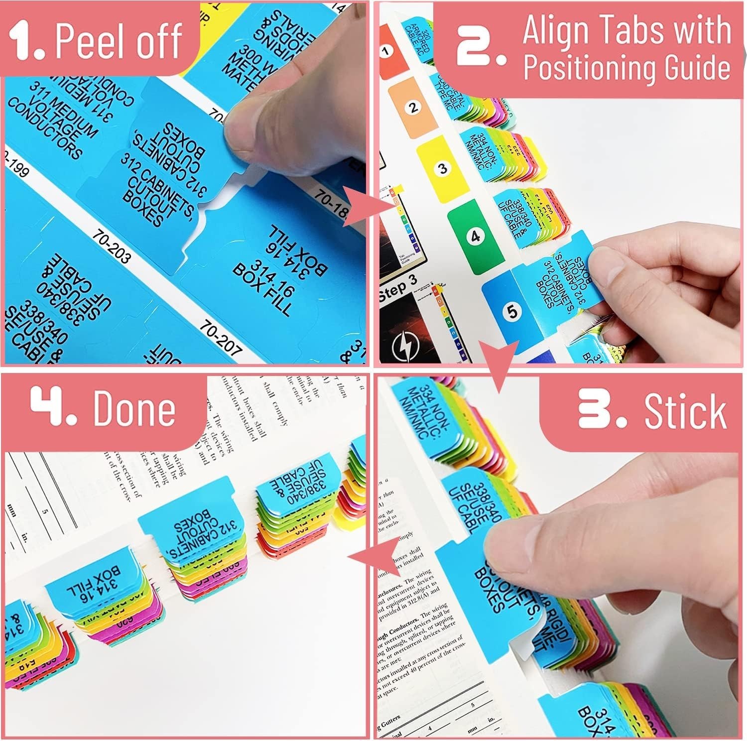 2020 NEC Tabs, NFPA 70 National Electrical Code 2020 Tabs with Wire Chart / 2 Oh