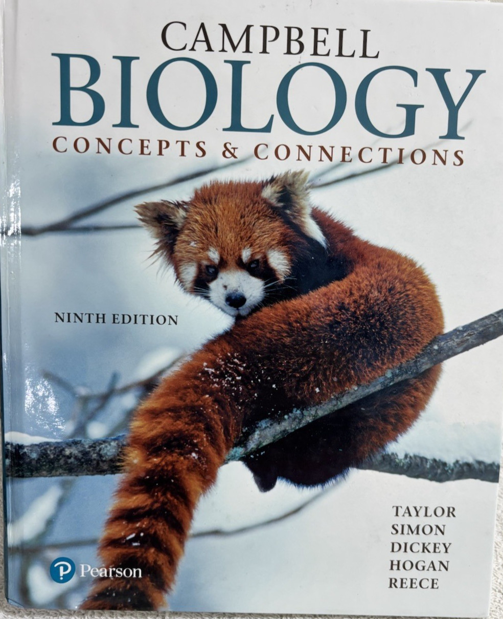 Campbell Biology Concepts & Connections, 9th edition HC Book – Like New