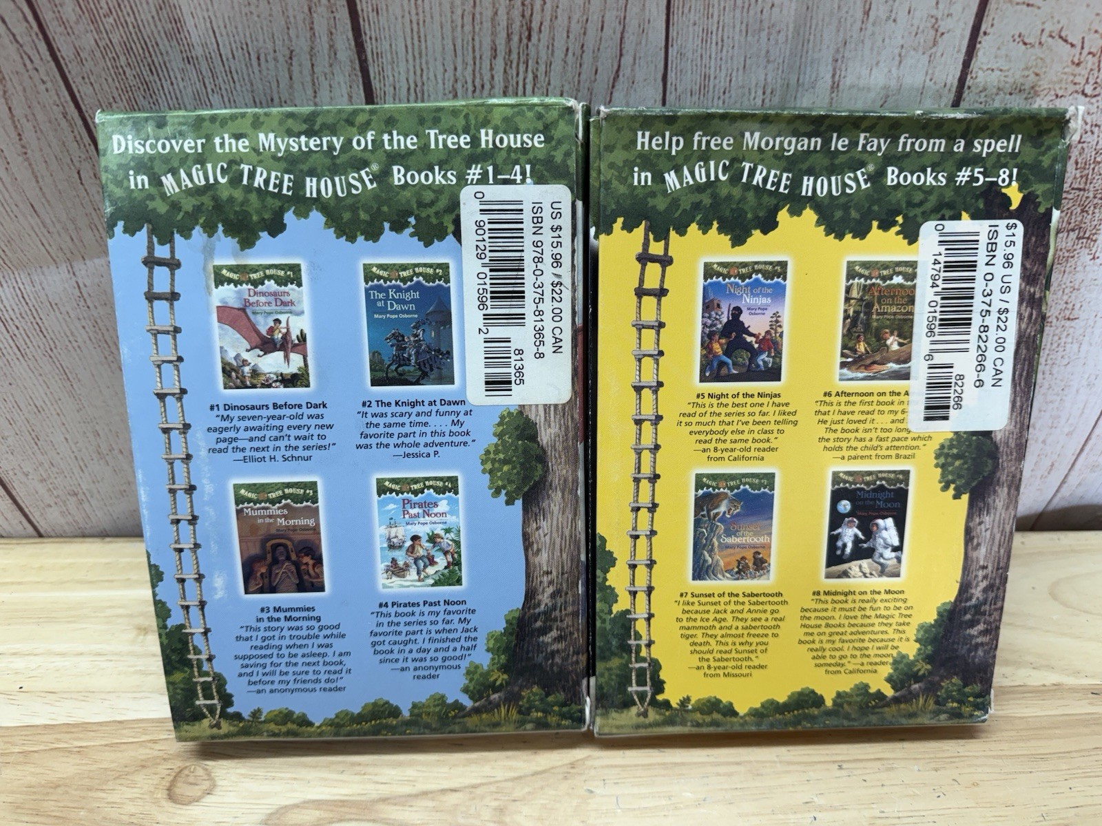 LOT OF 7 Magic Tree House Paperbacks Good Condition 1 2 3 5 8 9 11