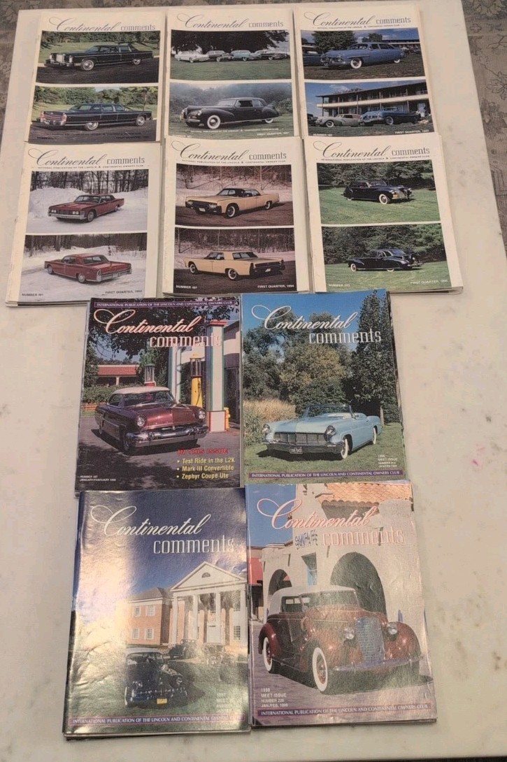 1990&rsquo;s CONTINENTAL COMMENTS LINCOLN MAGAZINE HUGE LOT (51)