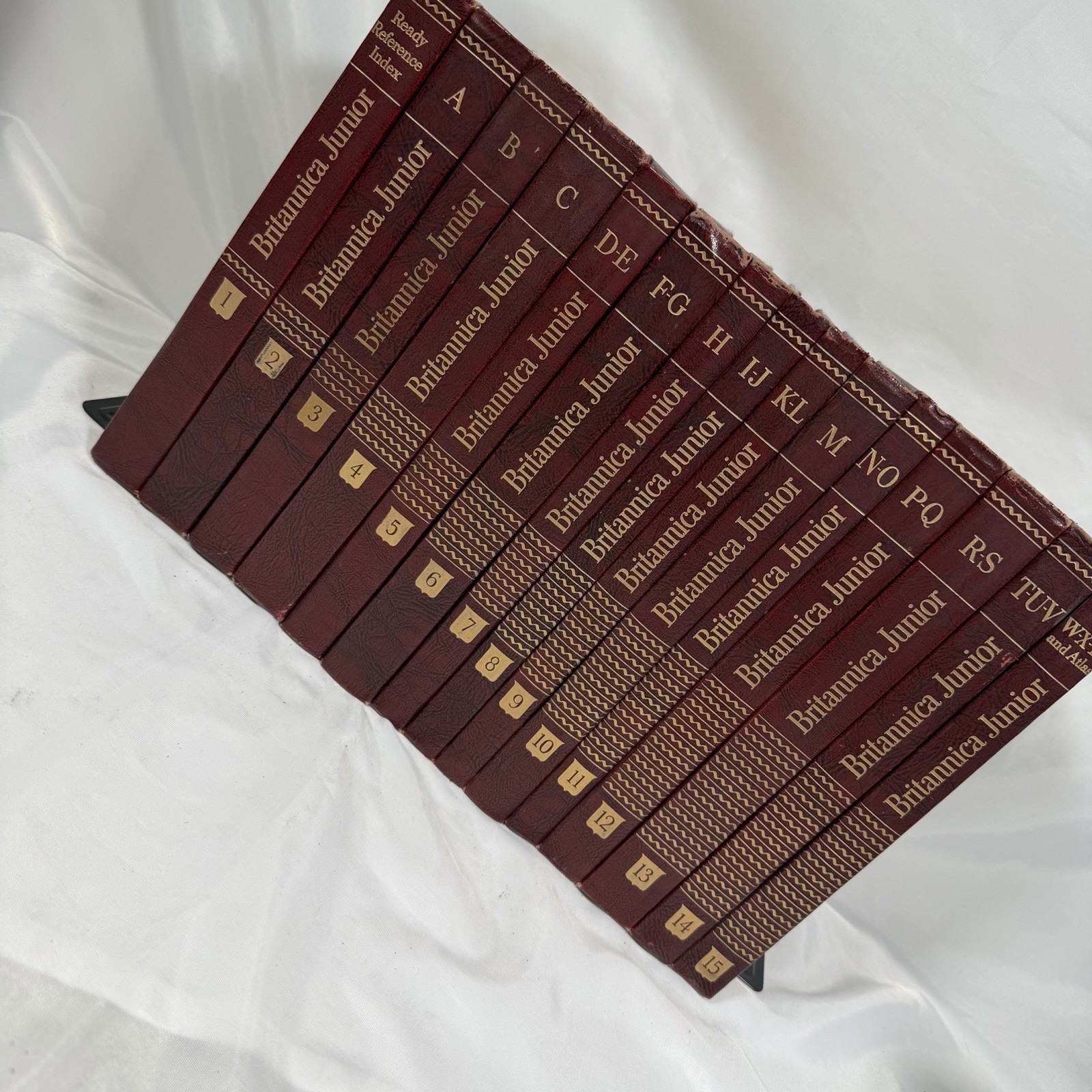 VTG Britannica Junior Encyclopedia 1954 Edition Complete 15 Volume Set HC