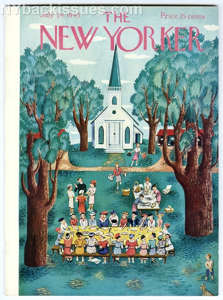 New Yorker magazine July 24 1943 Joseph Mitchell Mildred Mindret Lord Lorenzo NM