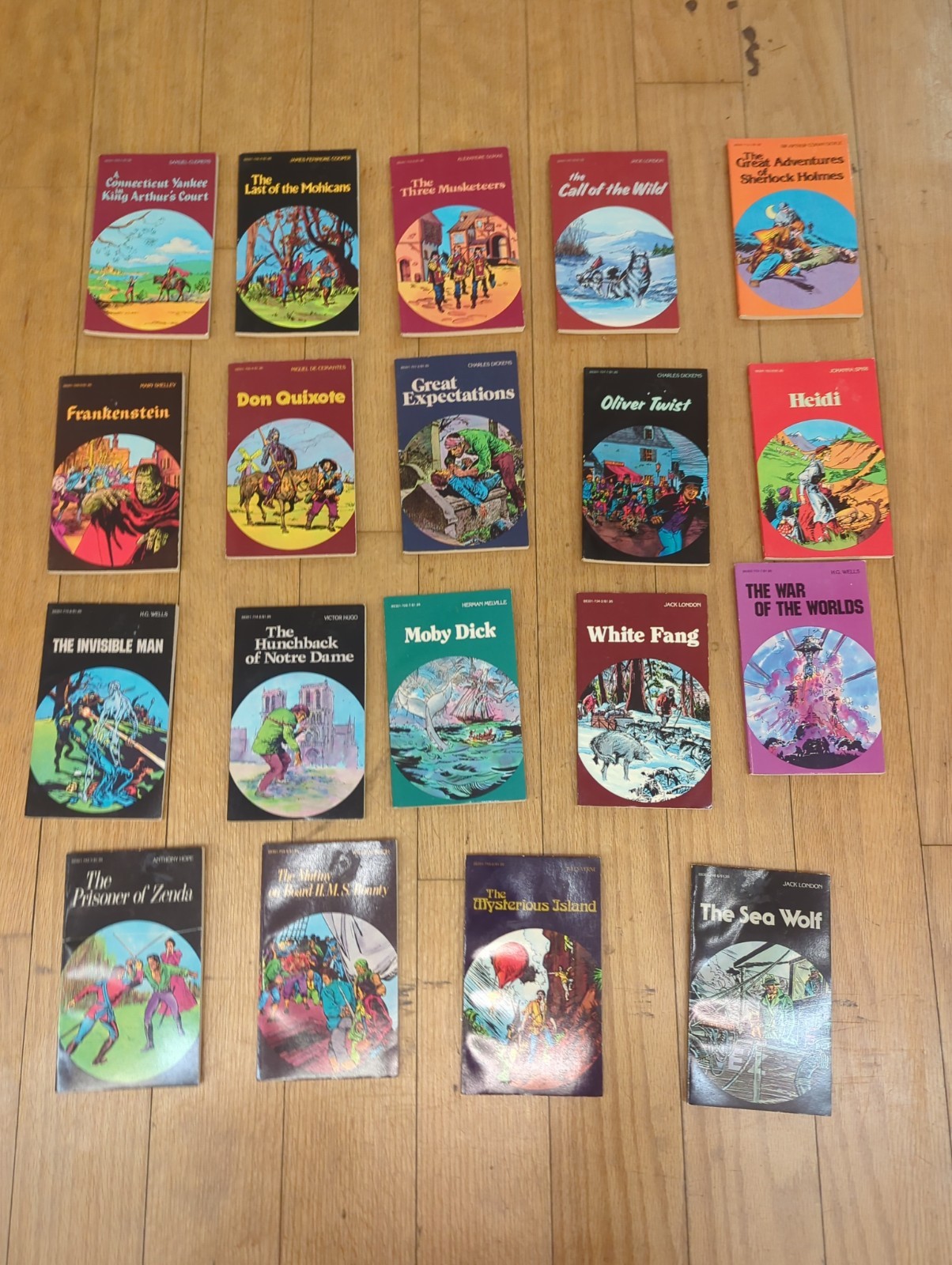 Lot of 19 Pocket Classics Paperback Books Graphic Novel Academic Industries 80s