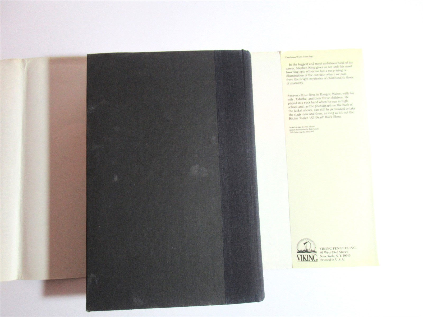 Vtg 1986 First Edition HC DJ Hardcover Book IT By Stephen King