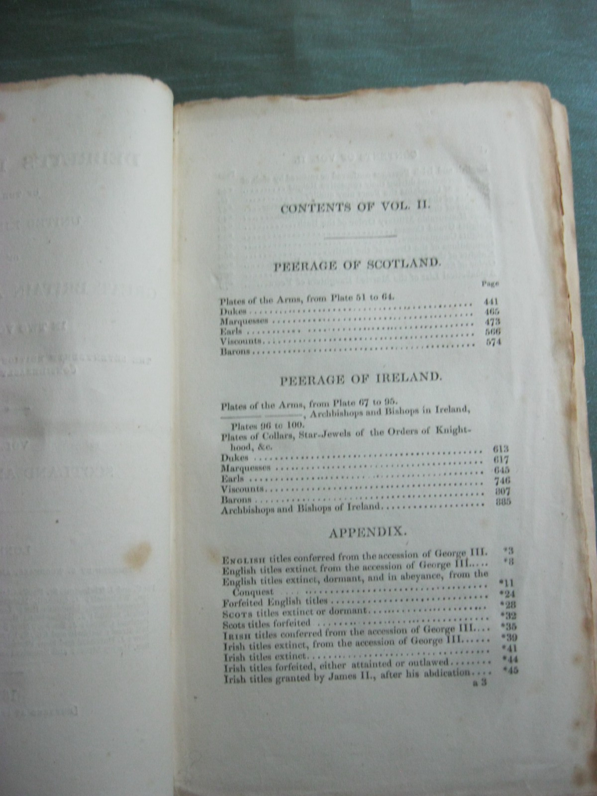 Debrett&rsquo;s Peerage of the United Kingdom Vol. I and II, 1828
