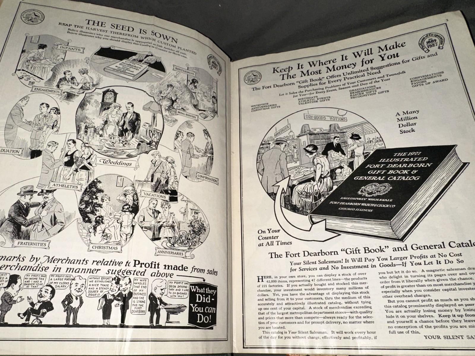 1927 Fort Dearborn Gift Book & Catalog – Over 600 Pages