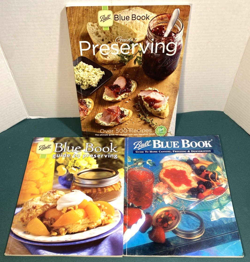 BALL BLUE BOOK GUIDE TO PRESERVING Cookbook ~ Canning/Recipes/Pickling~ Lot of 3