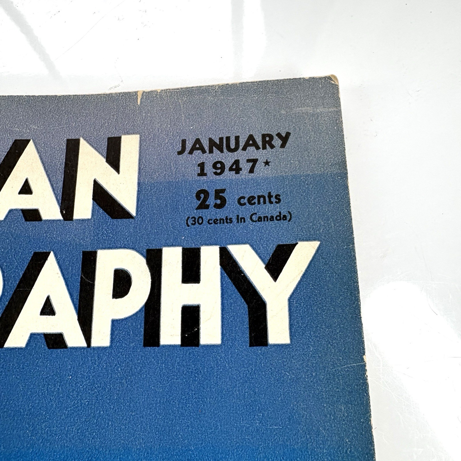 Vtg AMERICAN PHOTOGRAPHY Publication Jan 1947 .25 Awesome Pictures & Instruction