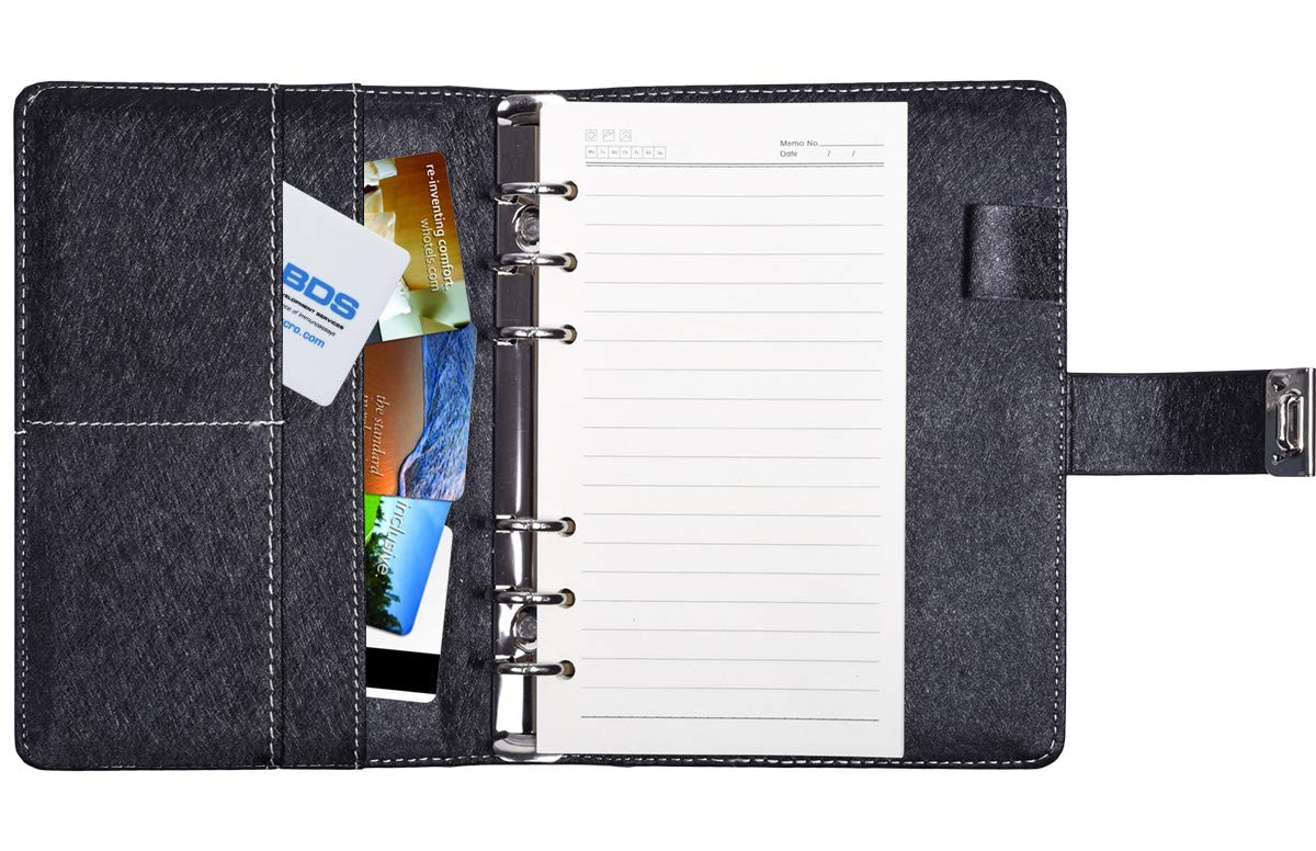 Diary Journal with Lock A6 Refillable PU Leather 18.5×13.5cm – Perfect