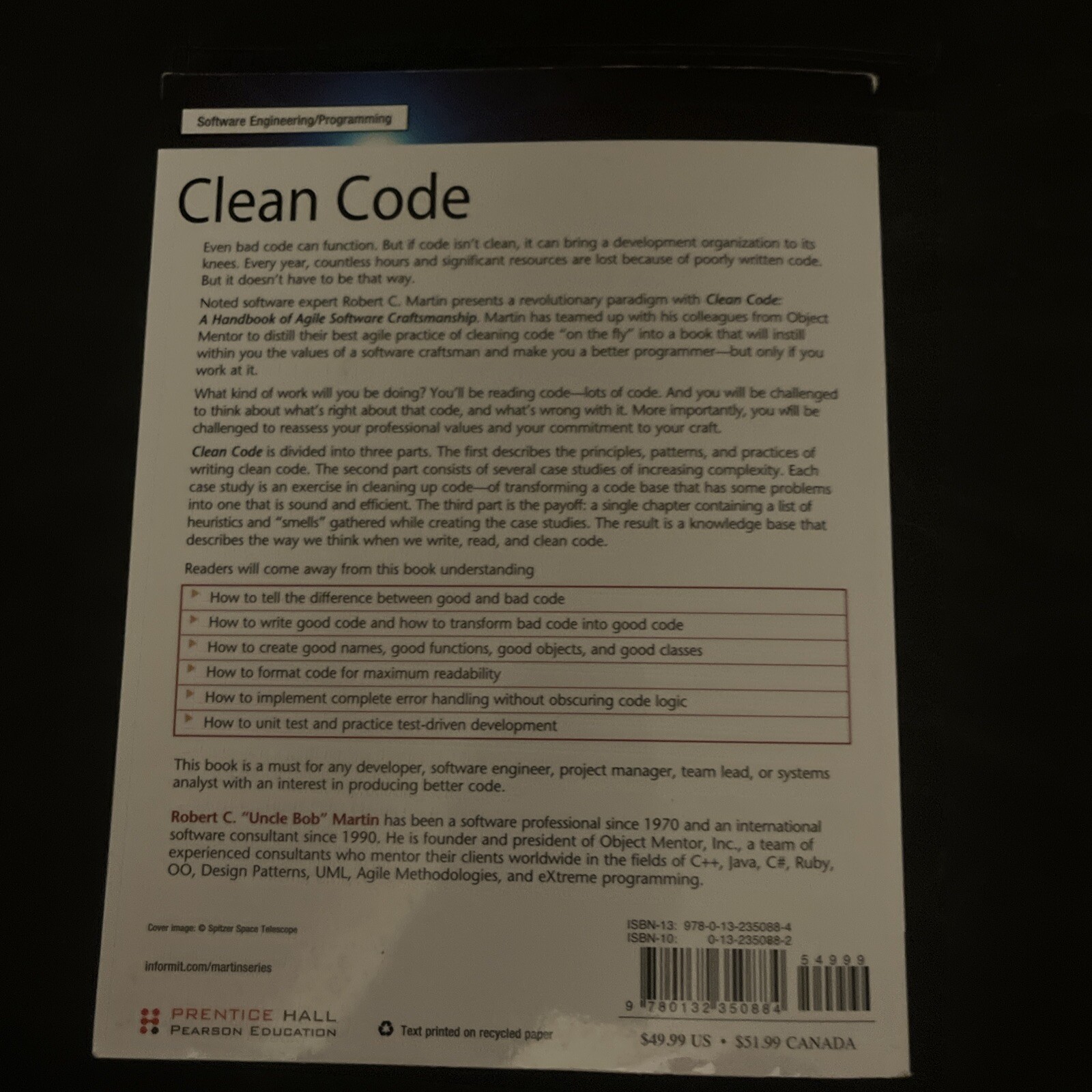 Robert C. Martin Ser.: Clean Code : A Handbook of Agile Software…