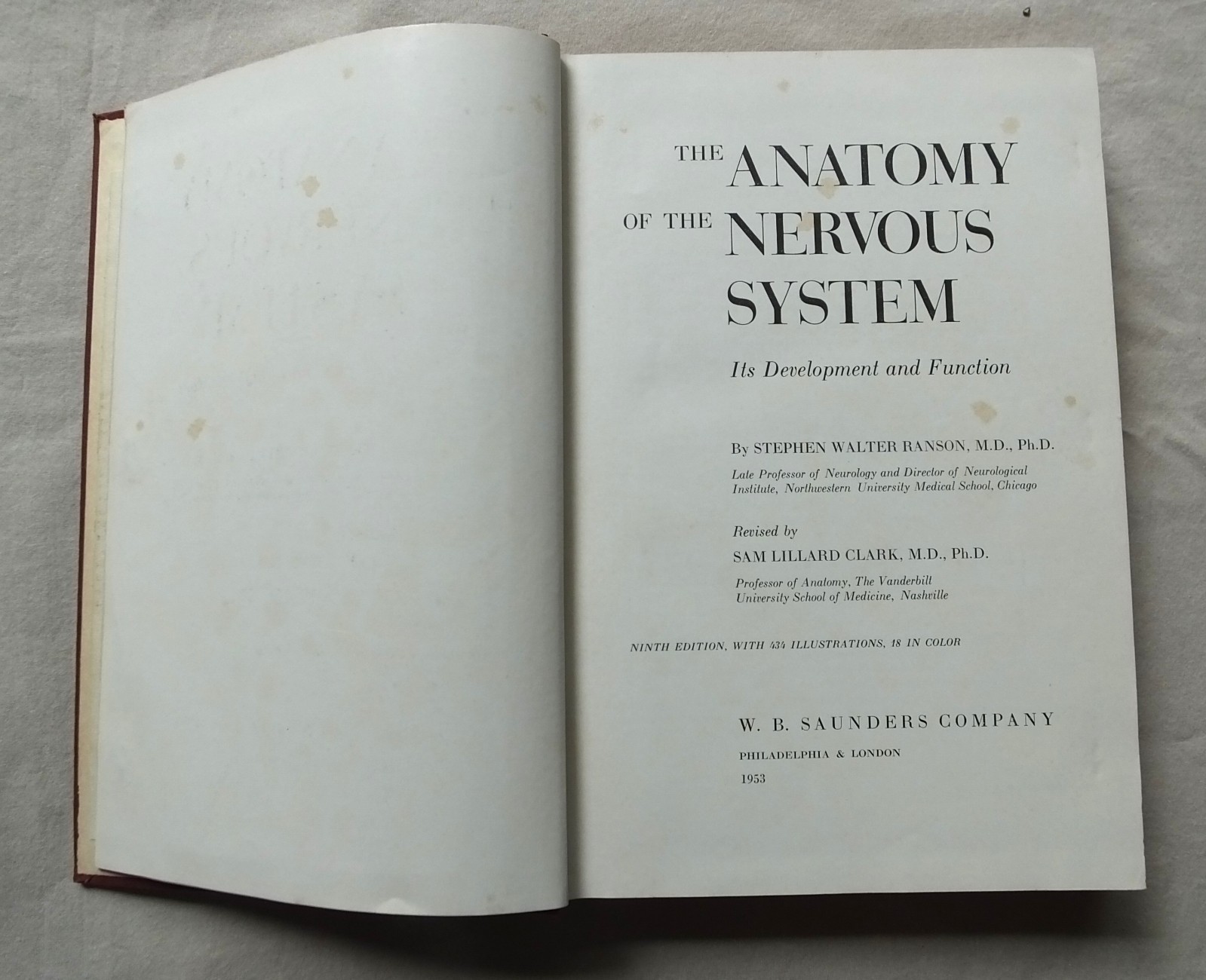 used 1950&rsquo;s HARD COVER MEDICAL BOOK COLLECTION (8) FROM A DOCTOR&rsquo;S OFFICE