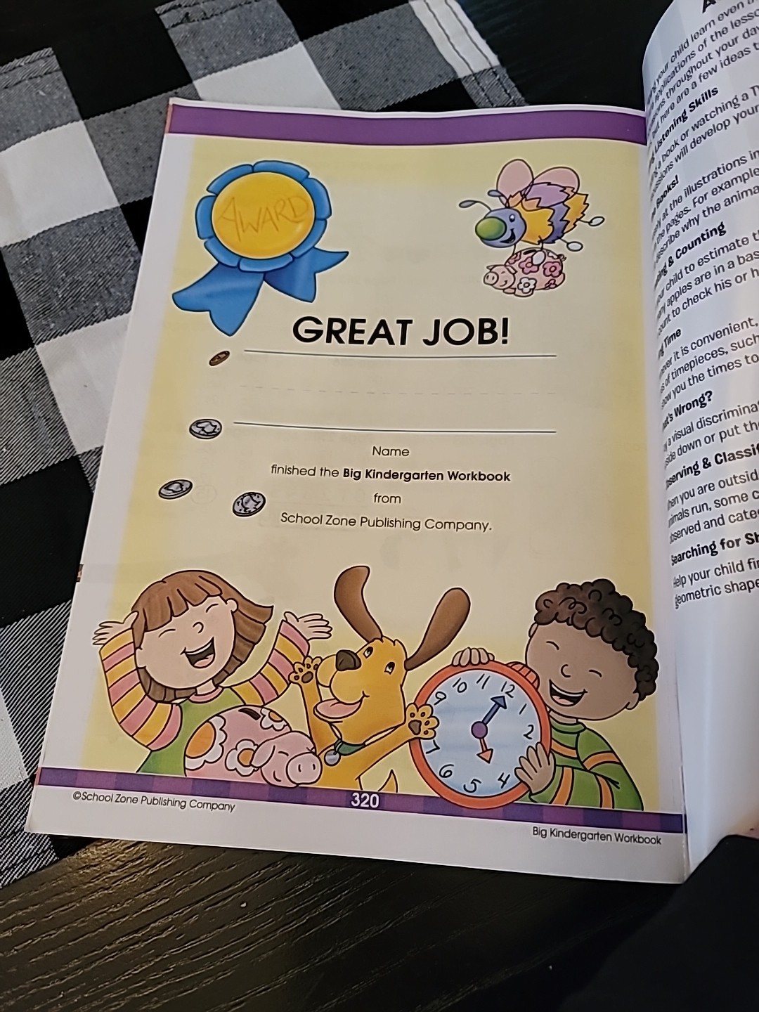 School Zone Big Kindergarten Workbook: 320 Pages, Early Reading and Writing,…
