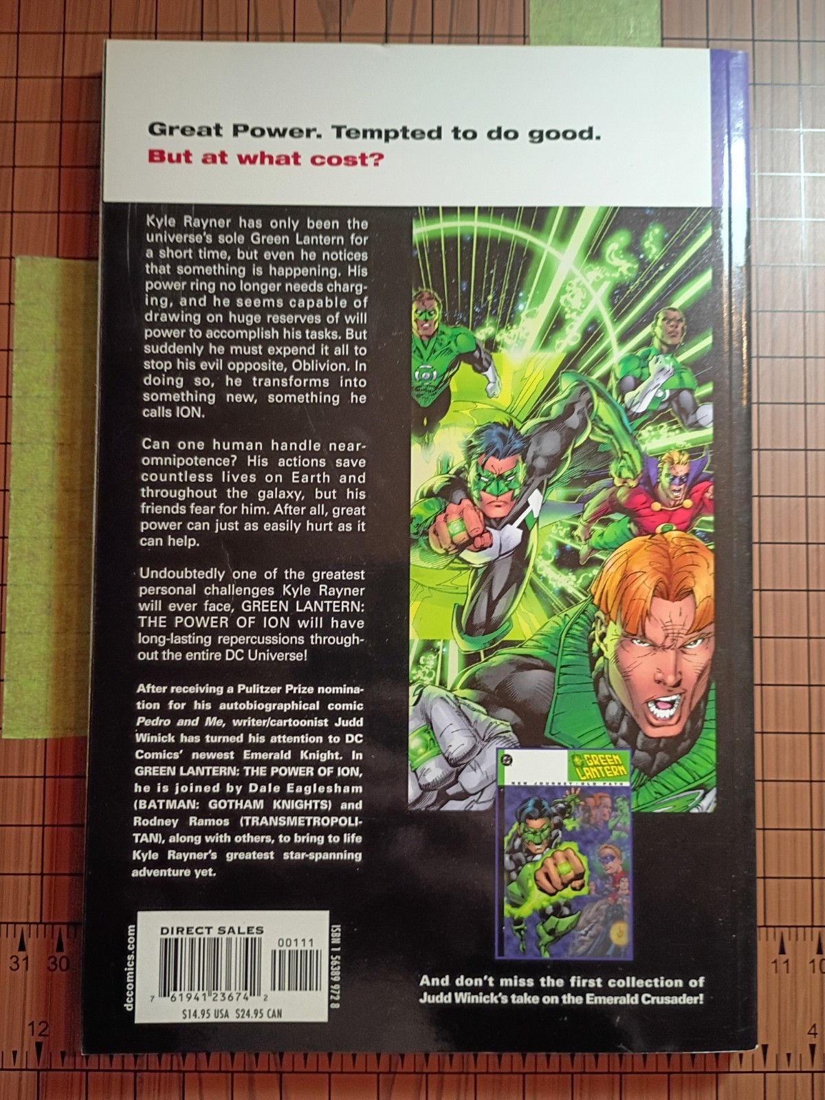 GREEN LANTERN: THE POWER OF ION By Judd Winick First Printing