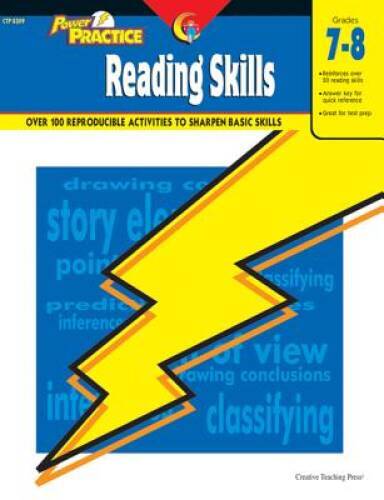 Reading Skills, Gr 7-8 (Power Practice) – Paperback – GOOD