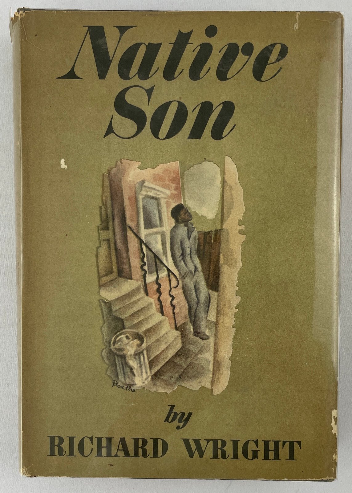 Native Son, Richard Wright, 1940, First Book Club Edition, HCDJ