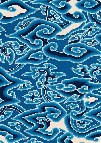 Tuttle Studio Batik &lsquo;Blue Clouds&rsquo; Lined Hardcover Journal (Hardback) Journal