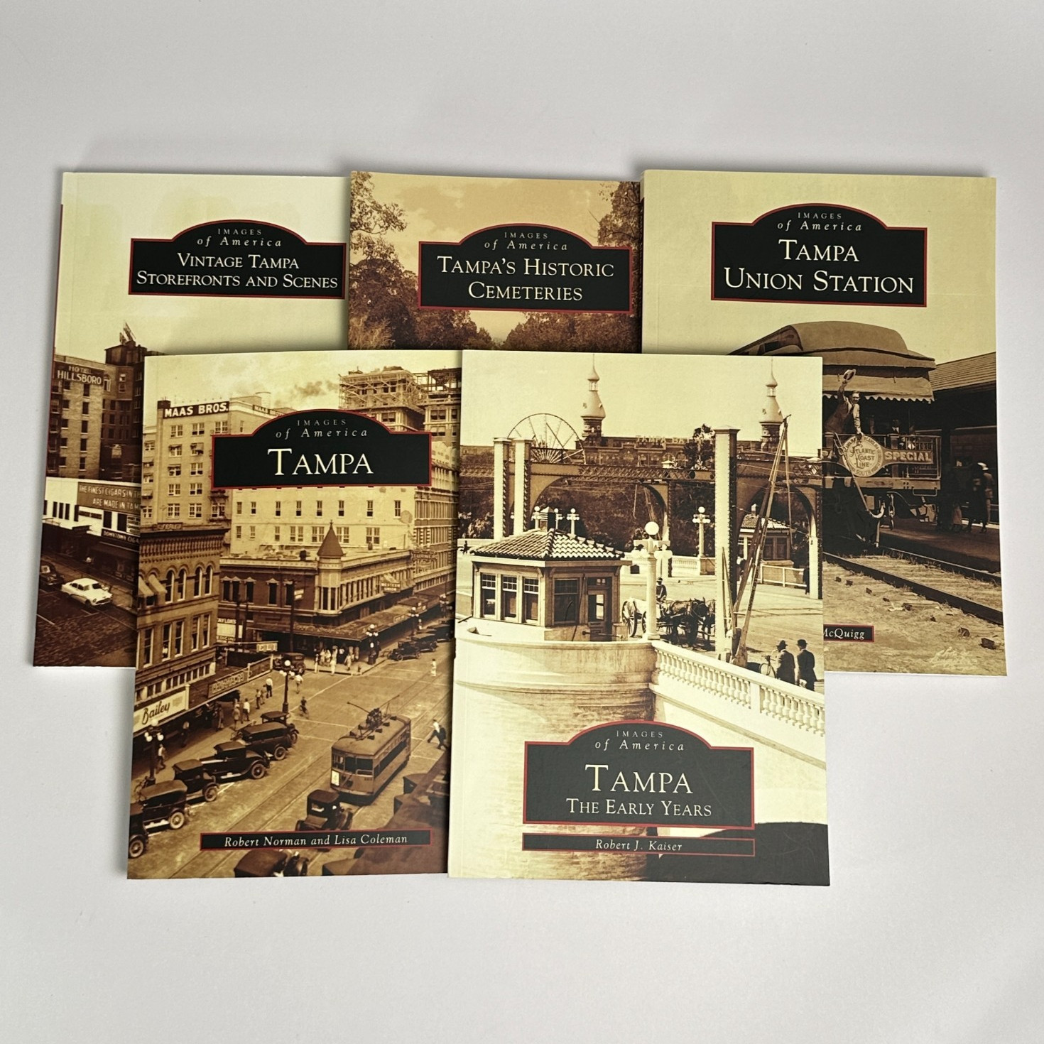 Lot of 5 Tampa, Florida &lsquo;Images of America&rsquo; Local Histories (c. 2010s Paperback)