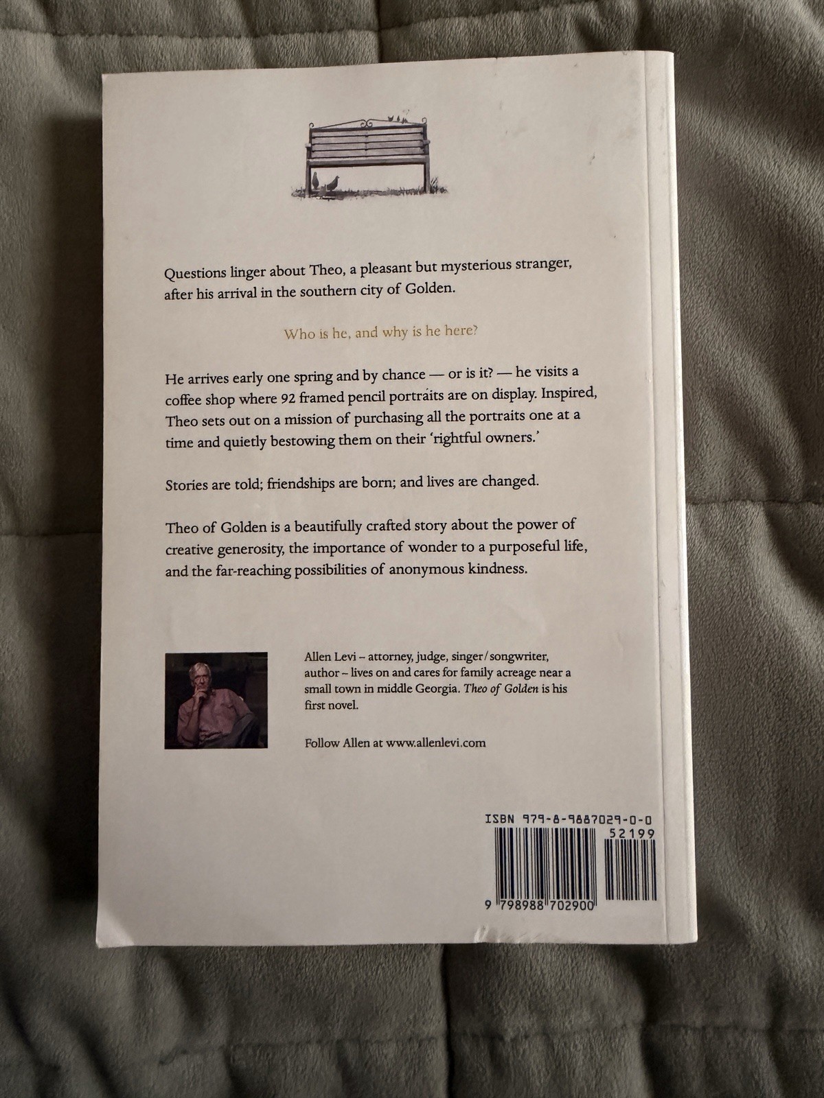 *Theo of Golden* By Allen Levi RARE SELF PUBLISHED 1st Edition Paperback