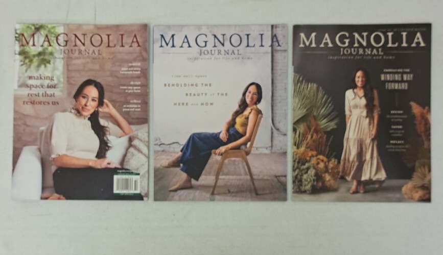 Magnolia Journal, Joanna Gaines, Lot Of 3. Issues 17, 18, 20. #634