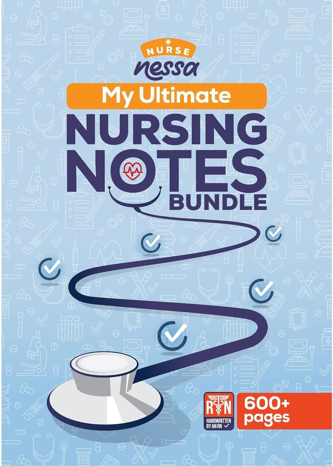Comprehensive, Handwritten Nursing Notes – 600+ Pages – Designed to Help You ACE