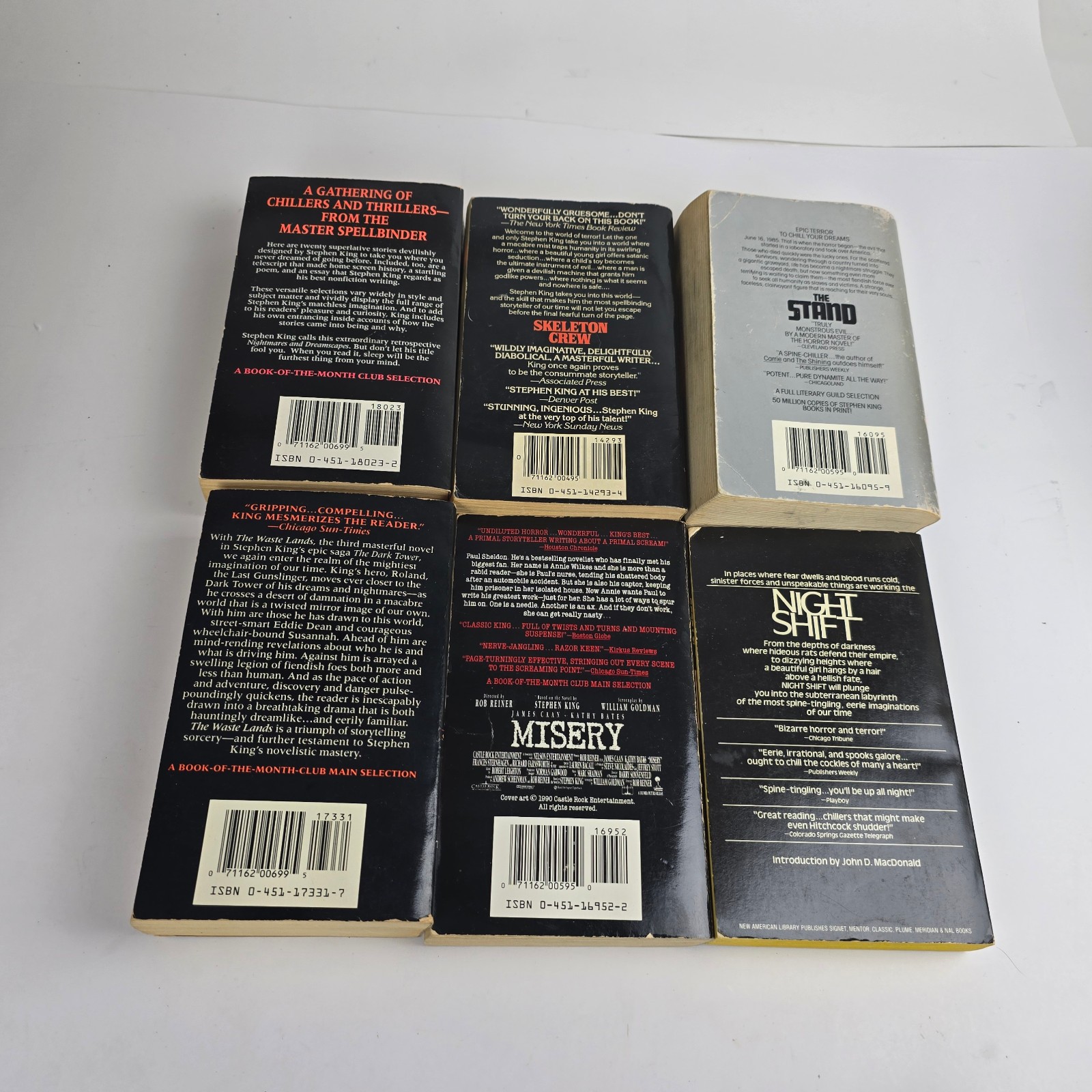 Stephen King Paperback Books Lot of 16 80s 90s 2000s Shining Stand Short Stories