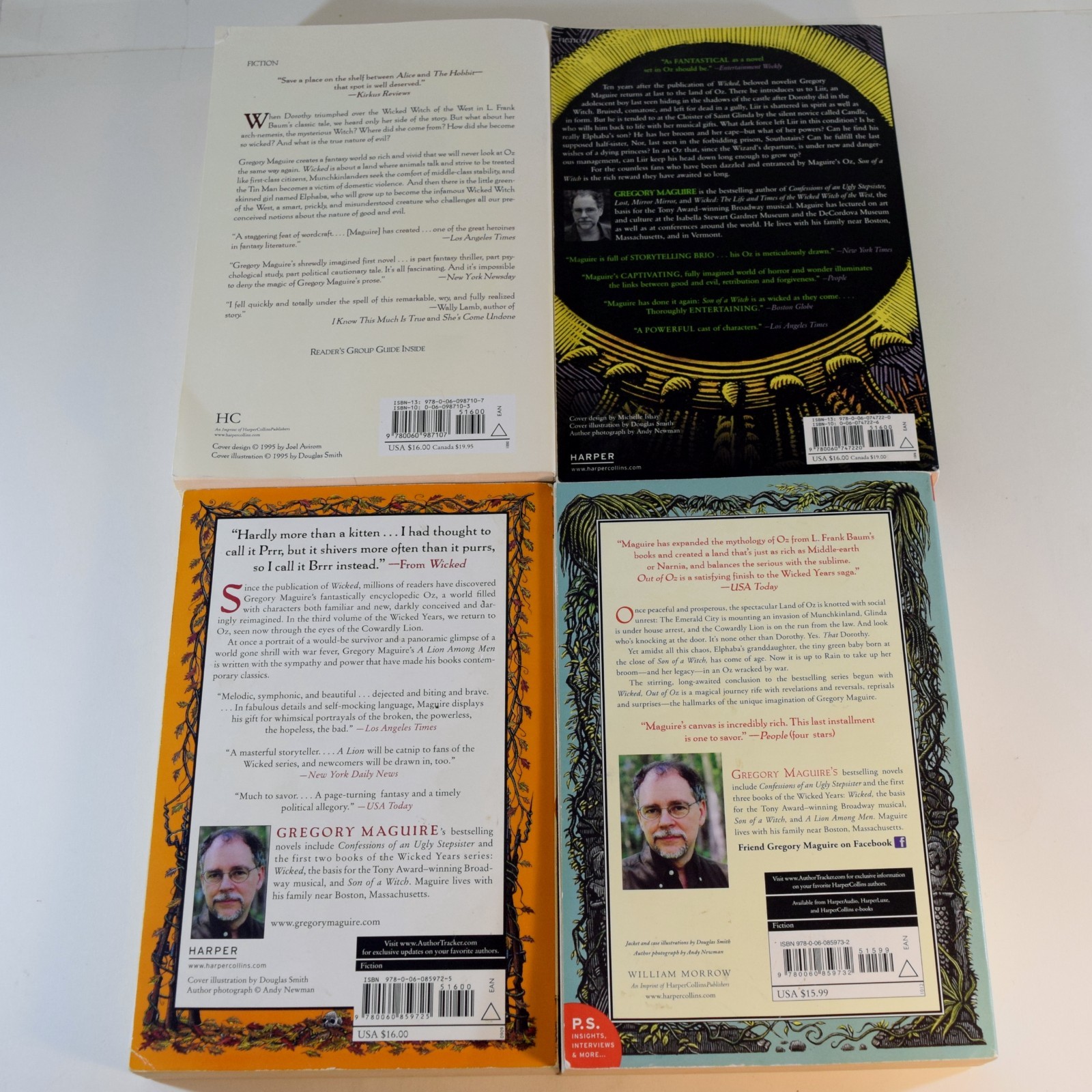 The Wicked Years Paperback Book Set Gregory Maguire Son of a Witch Lion Among Us