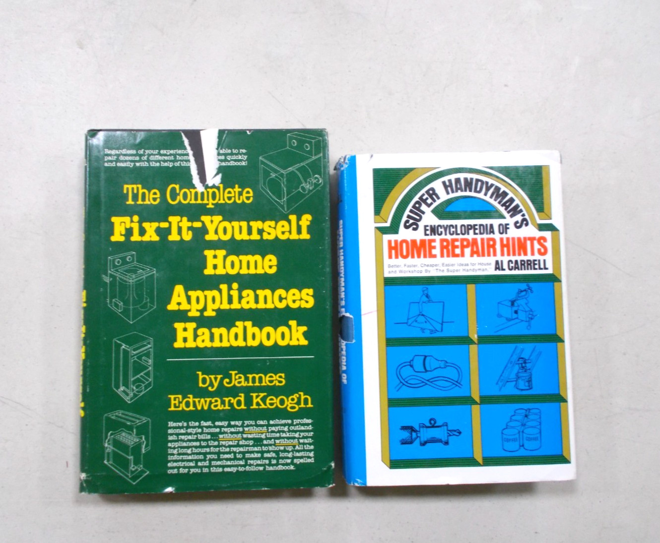 2 SUPER HANDYMAN&rsquo;S ENCYCLOPEDIA HOME APPLIANCE FIX IT HANDBOOK # HC W/DJ
