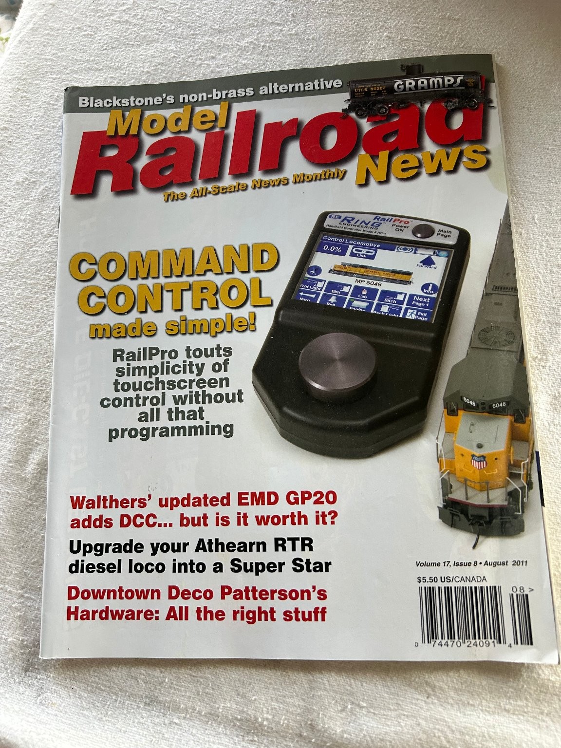 Model Railroad News Magazine August 2011 Vol 17 Issue 8 Command Control