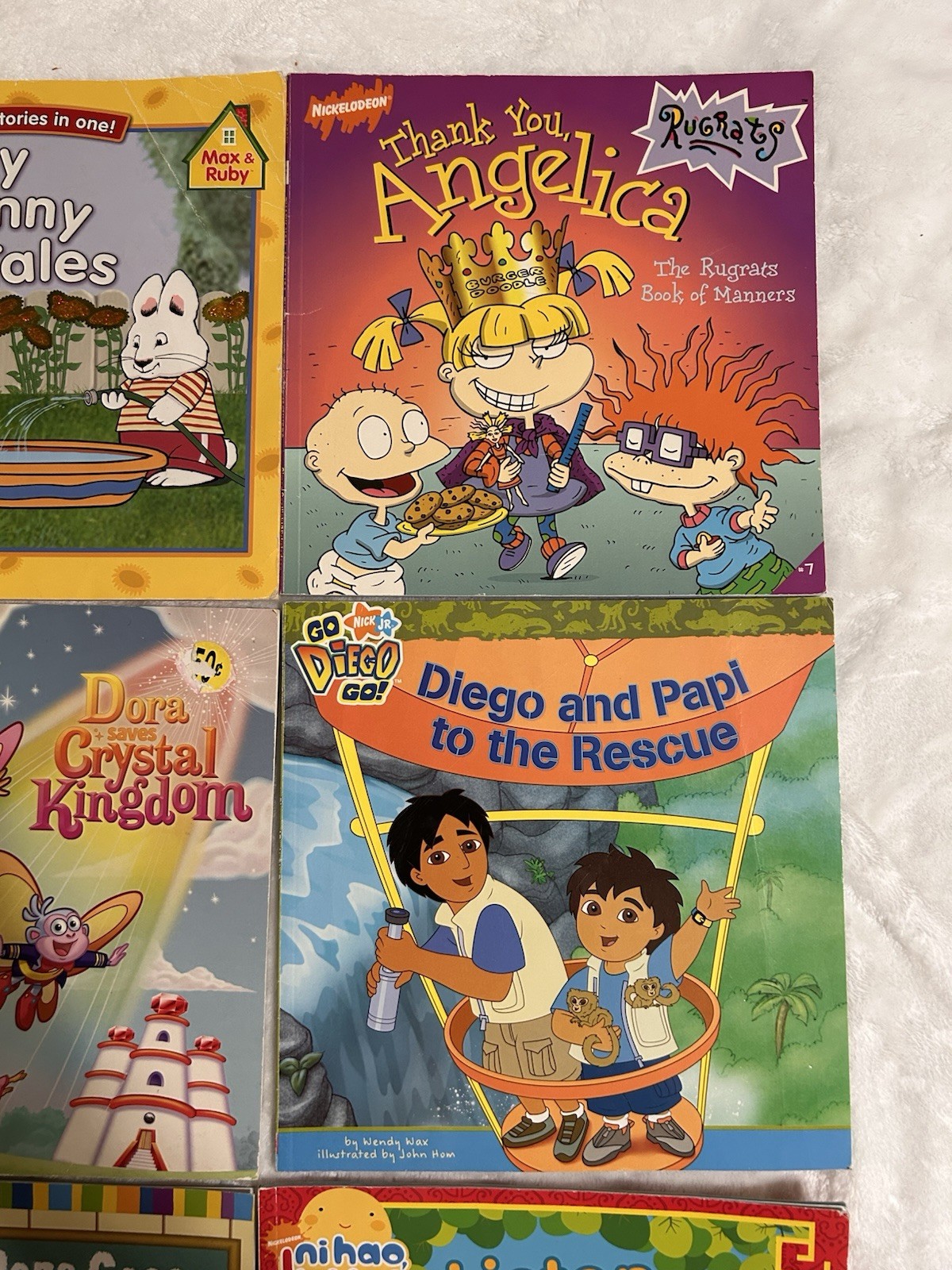 Lot 6 Early 2000’s Nickelodeon/Nick Jr. Kids Books Dora, Nihao Kai-lan & More